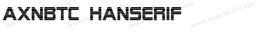axnbtc hanserif字体转换